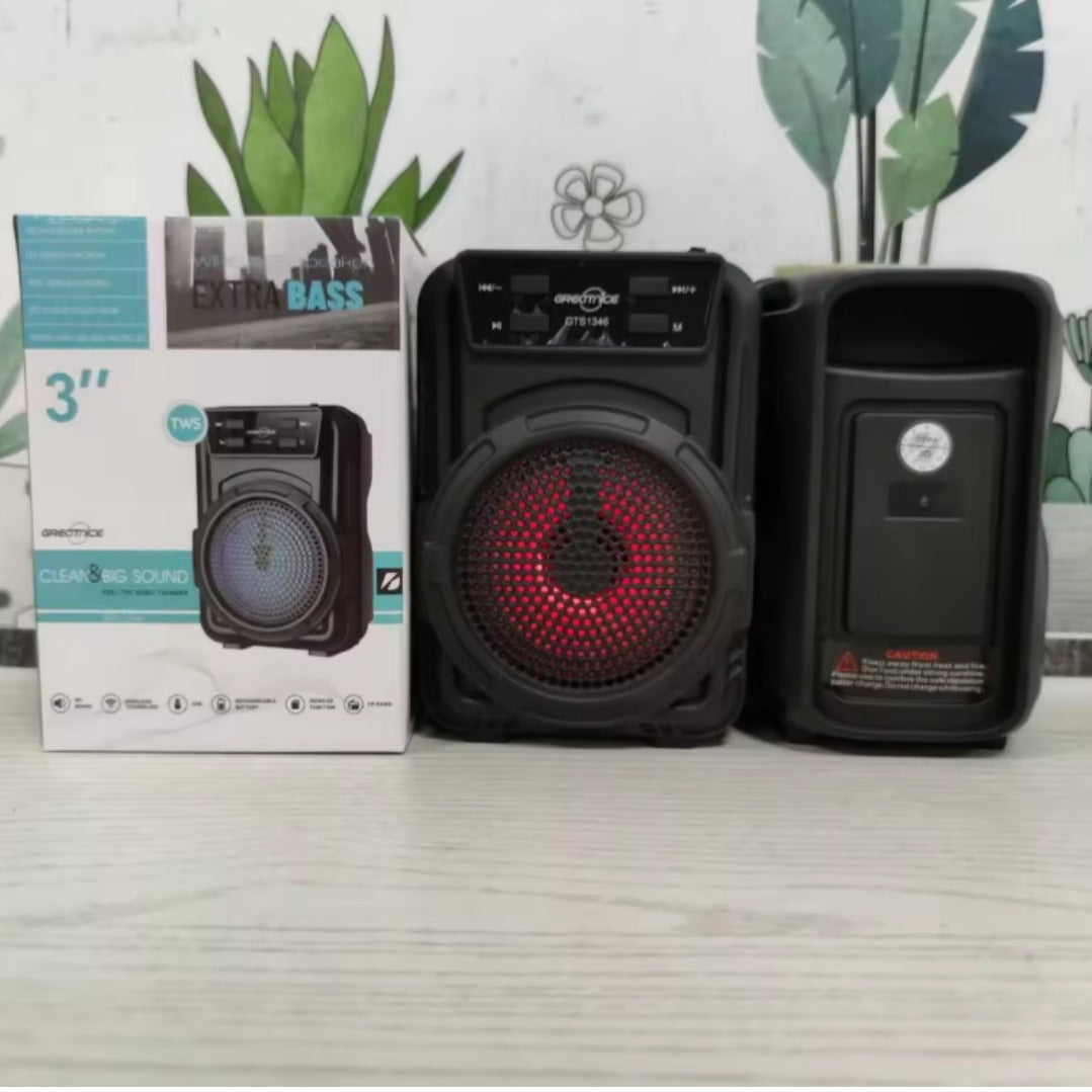 Boxă portabilă cu lumini LED, GTS-1346