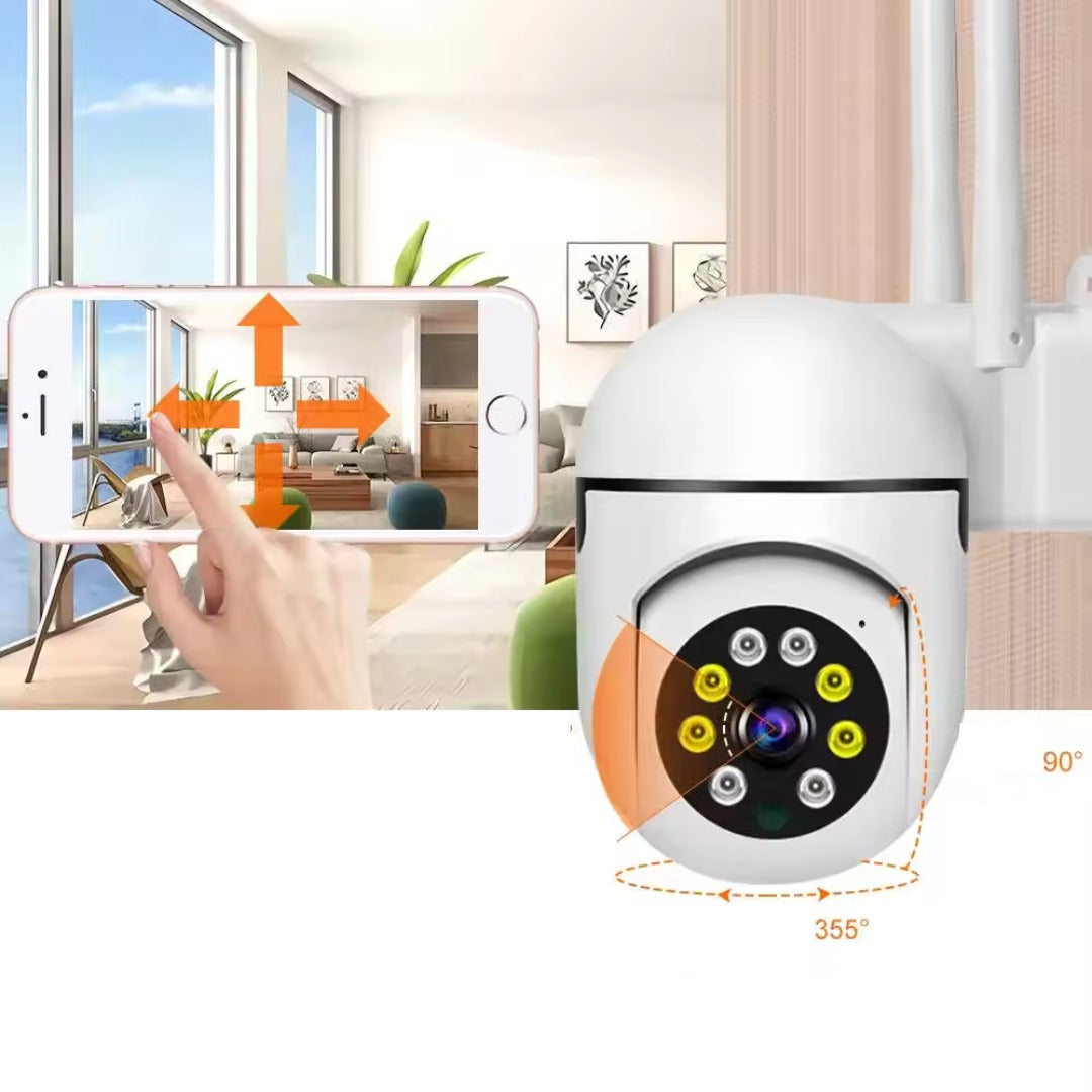 Cameră de Supraveghere WiFi PTZ 1080P, Rotativă 360°