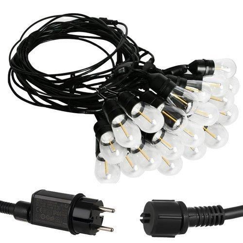 Ghirlanda luminoasa, interconectabila, fasung E27, IP65, 5m cu 10 becuri 220w