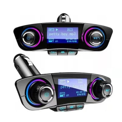 Transmitator auto FM cu MP3 Player, Bluetooth si Functie Incarcare Telefon