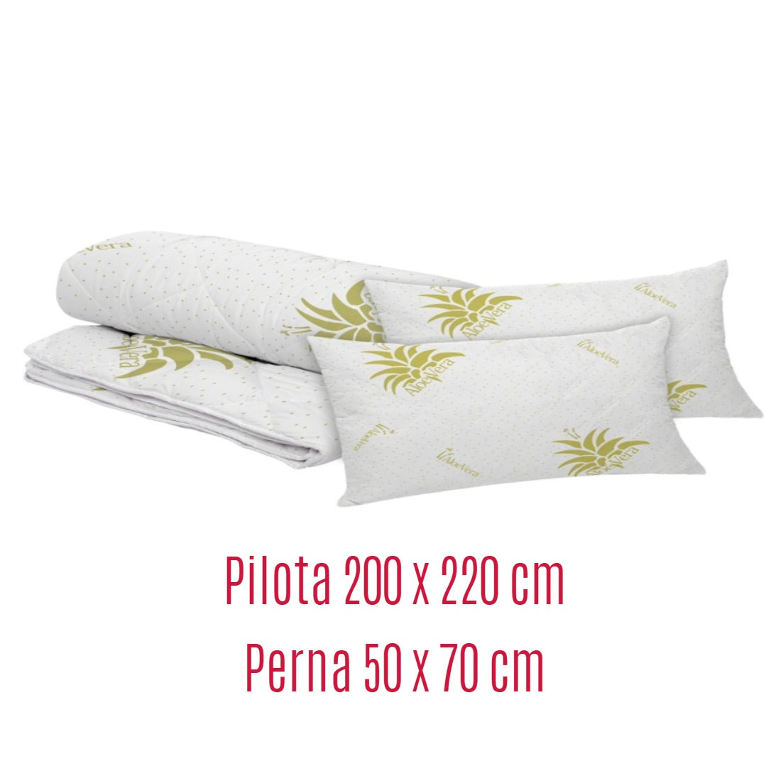 Set Pilota cu 2 Perne cu Aloe Vera