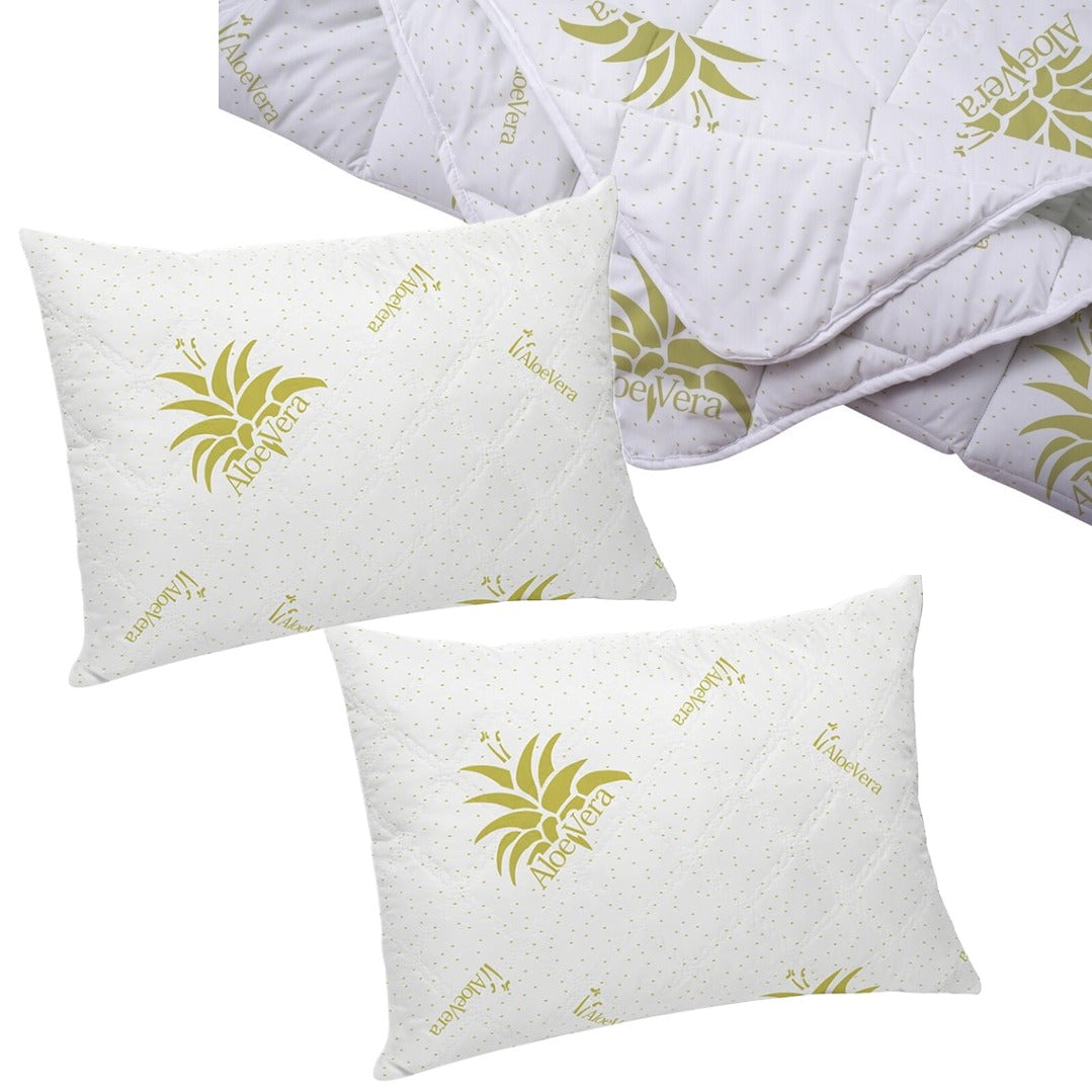 Set Pilota cu 2 Perne cu Aloe Vera