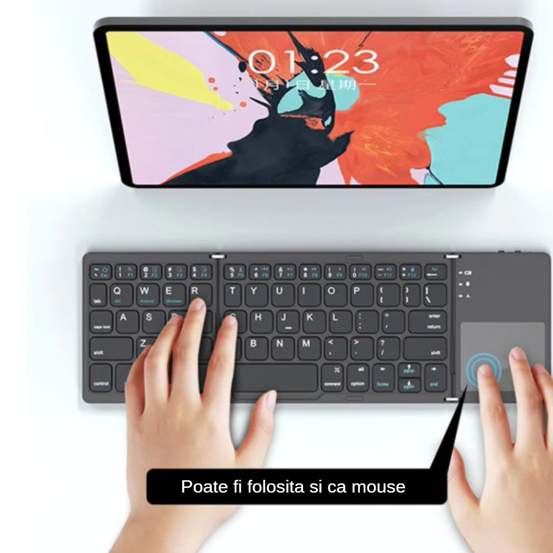 Tastatură Pliabilă cu Touchpad