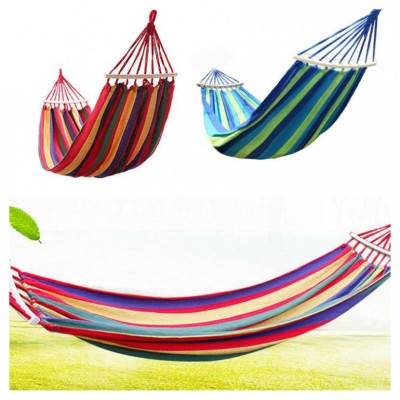 Hamac cu bara de lemn - ideal pentru relaxare
