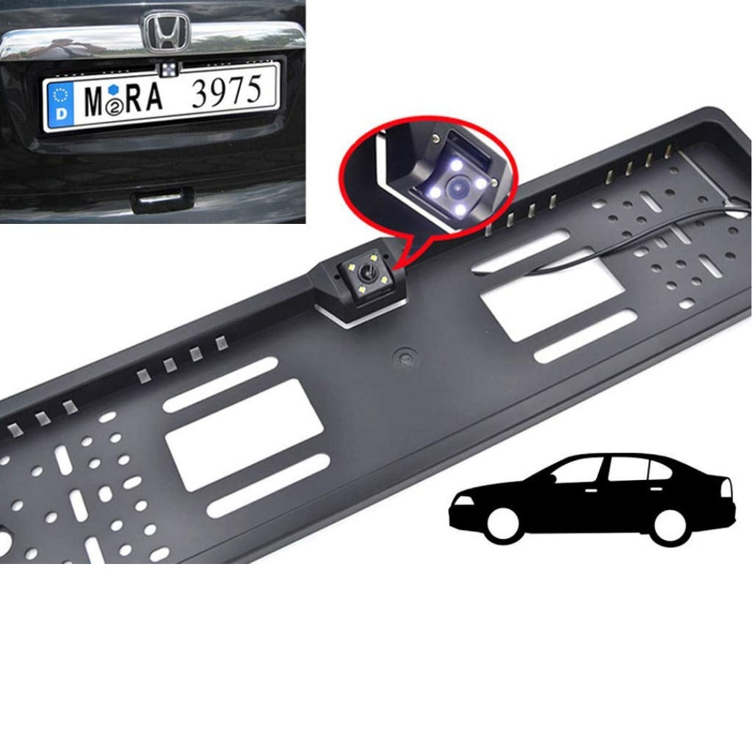 Suport pentru numar auto cu camera video marsarier incorporata