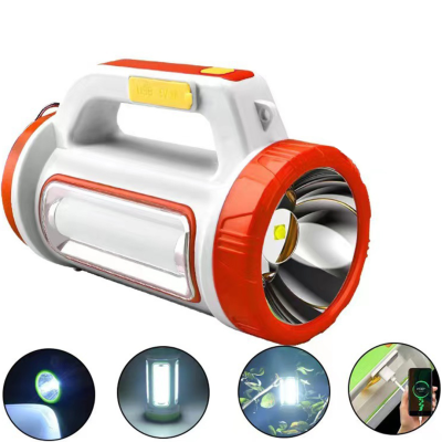 Lanterna LED cu incarcare solara si USB, cu lumina laterala pe trei fete 15W