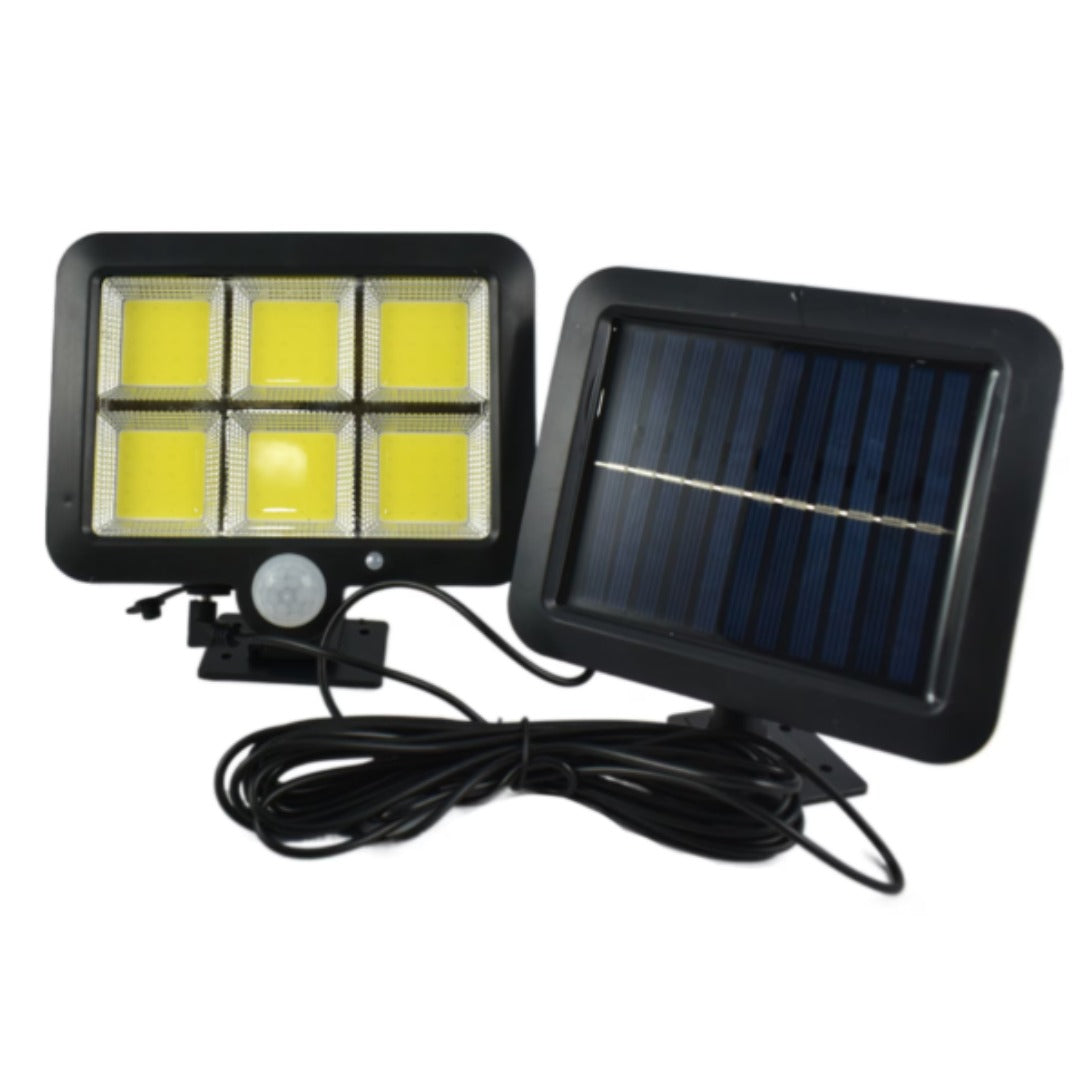 SET 2 x Lampa solara de perete F120 cu panou solar si senzor miscare