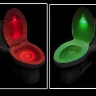 Lampa de veghe cu LED pentru toaleta, senzor de miscare si lumina, 8 culori diferite