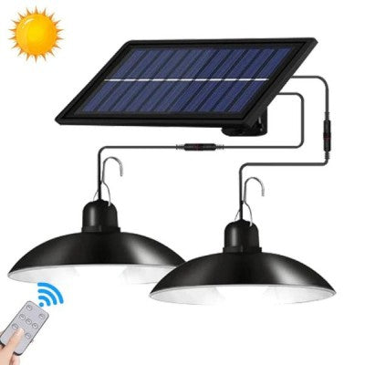 Panou Solar cu 2 Becuri LED cu Aplica si Telecomanda