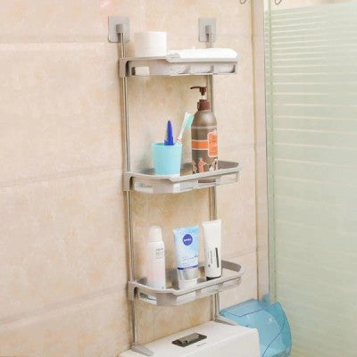 Suport multifunctional, cu 3 polite, pentru depozitare, pentru baie sau bucatarie