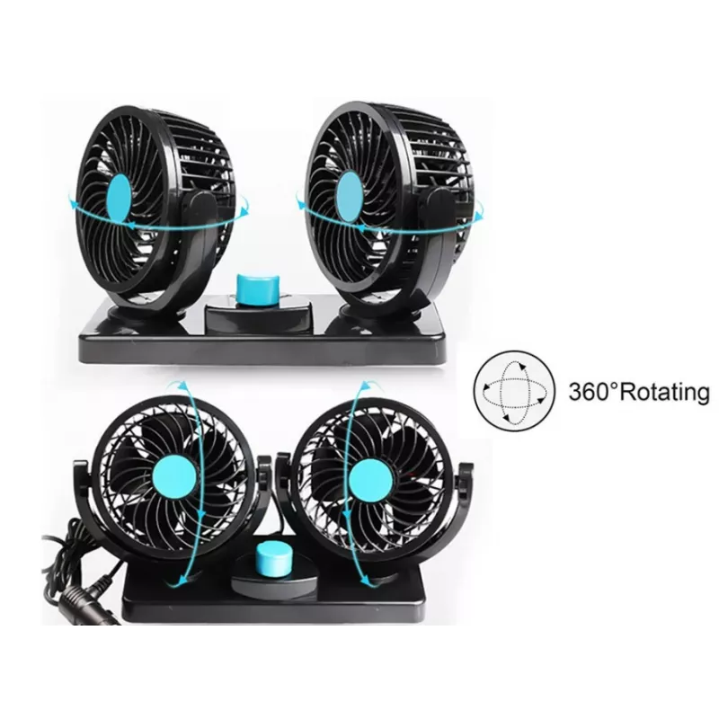 Ventilator Auto Dublu 12V